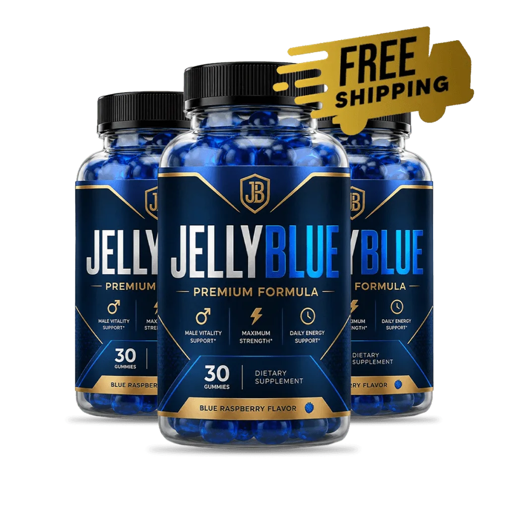 JellyBlue™ male vitality gummies — 3 bottles
